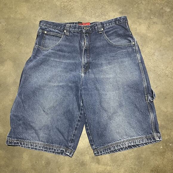 Vintage Y2k Evolution Baggy Loose Fit Grunge Jorts 36x13 - Picture 1 of 3